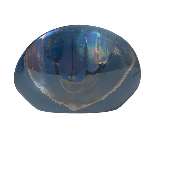 Vintage Nielsen's Ceramics Overlay Handmade Turquoise Napkin Holder Rare to Find - Picture 5 of 16